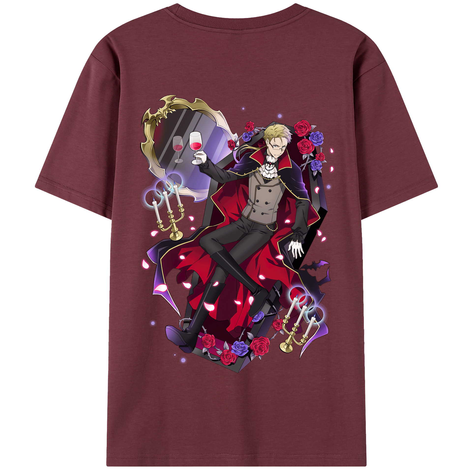 （画像用） 文豪ストレイドッグス Bungo Stray Dogs 綿100％半袖Tシャツ（背面プリント）
